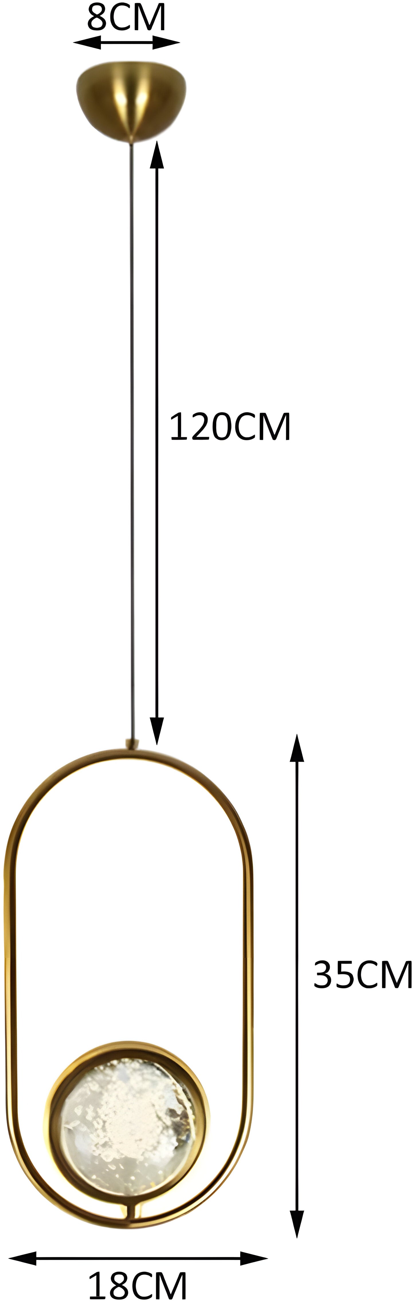 NORDIC GOLD PENDANT LIGHT - AURA LIGHT
