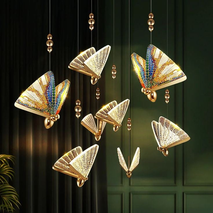 LUXURY BUTTERFLY PENDANT - AURA LIGHT