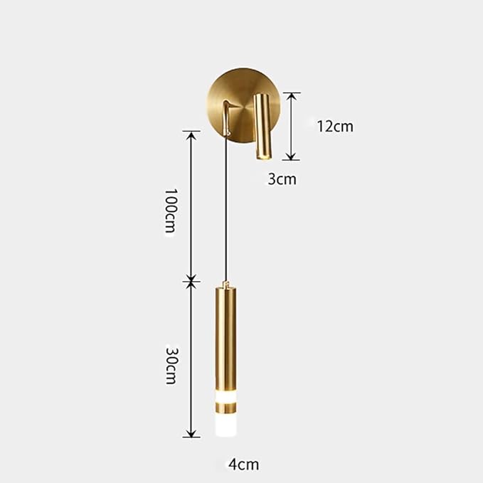 BEDSIDE LIGHT WITH SPOTLIGHT - AURA LIGHT