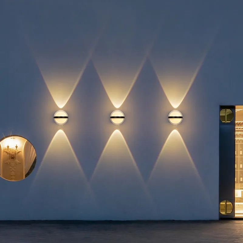 WHITE BODY GLASS WALLL LAMP - AURA LIGHT