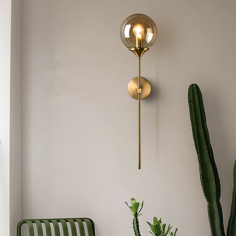 GLASS GLOBE WALL SCONCE - AURA LIGHT