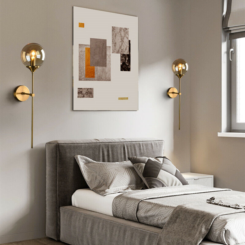 GLASS GLOBE WALL SCONCE - AURA LIGHT