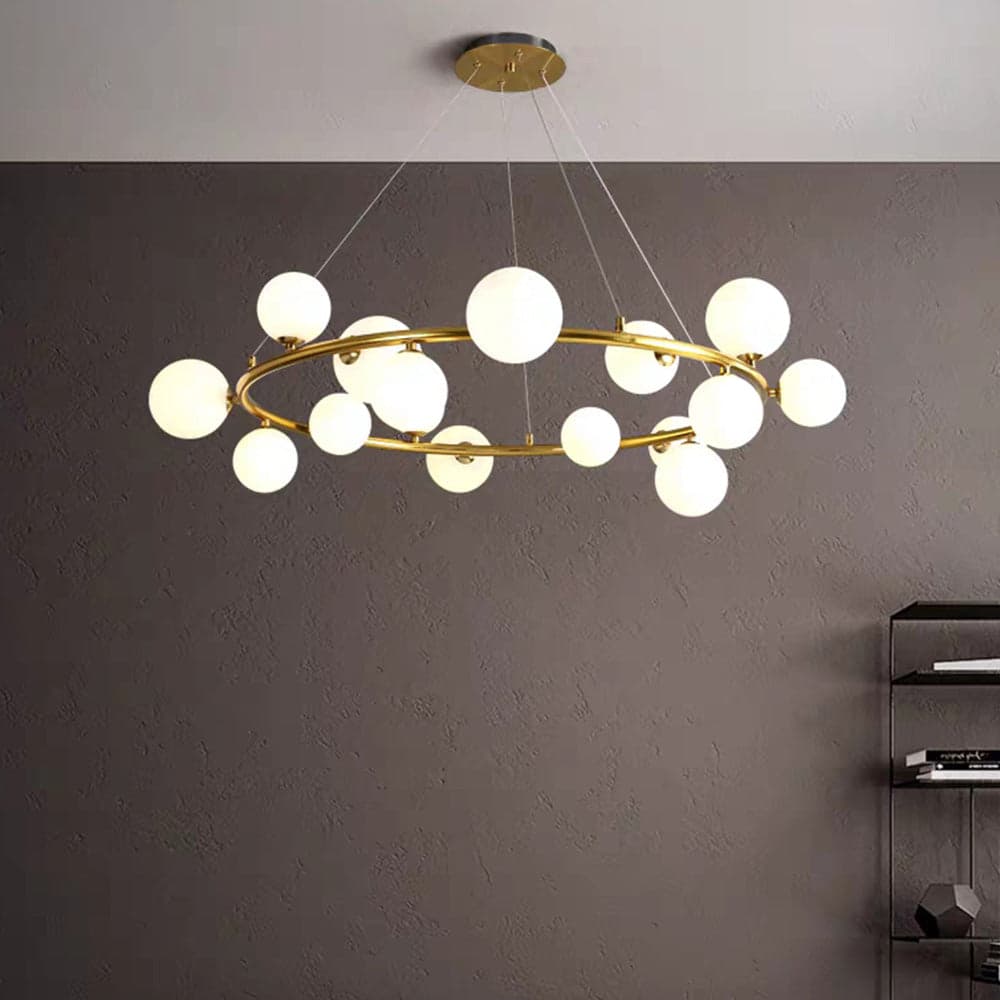 ROUND GLOBE CHANDELIER