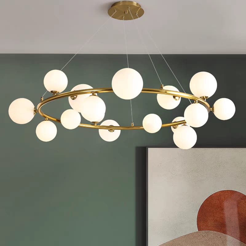 ROUND GLOBE CHANDELIER