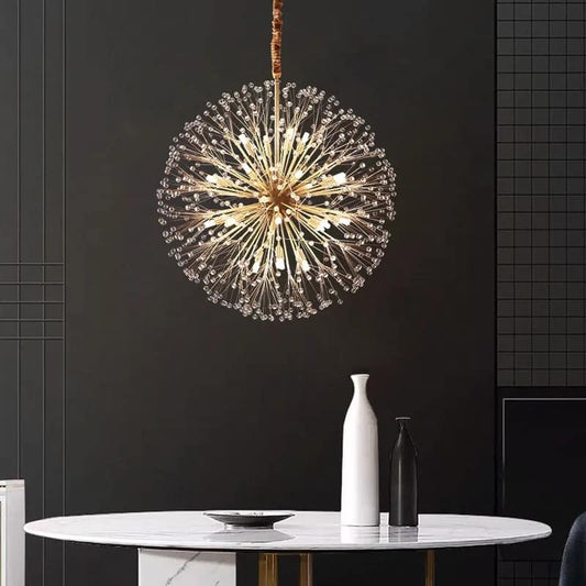 MODERN LUXURY LED CRYSTAL CHANDELIER DANDELION LIGHT