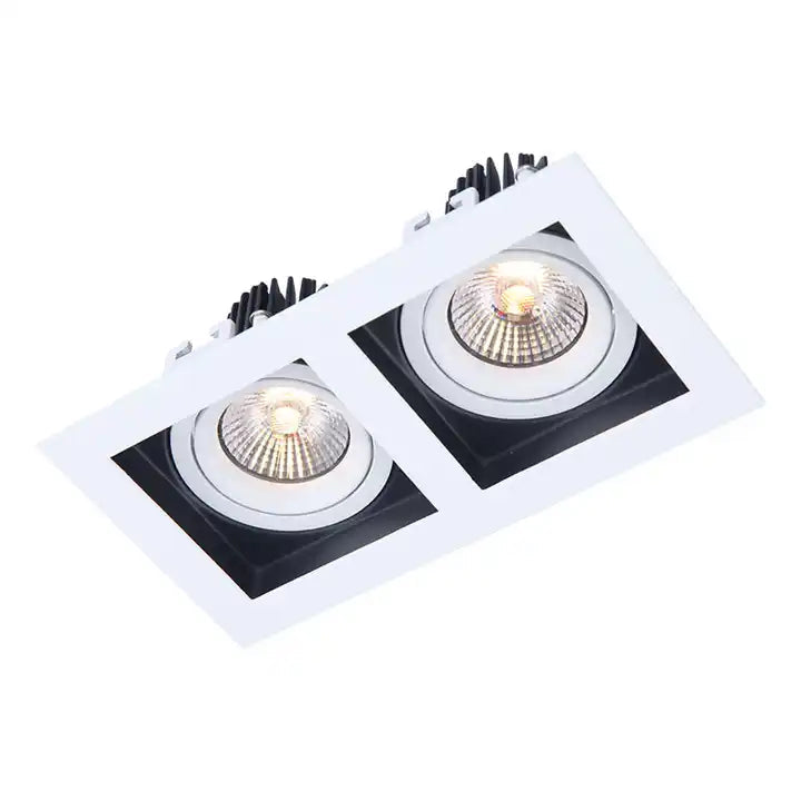 RECESSED LED DOWNLIGHT WHITE & BLACK 7w*2