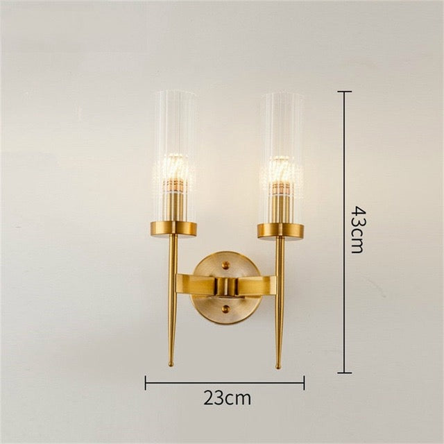 DOUBLE MODERN INDOOR CANDLE WALL SCONE