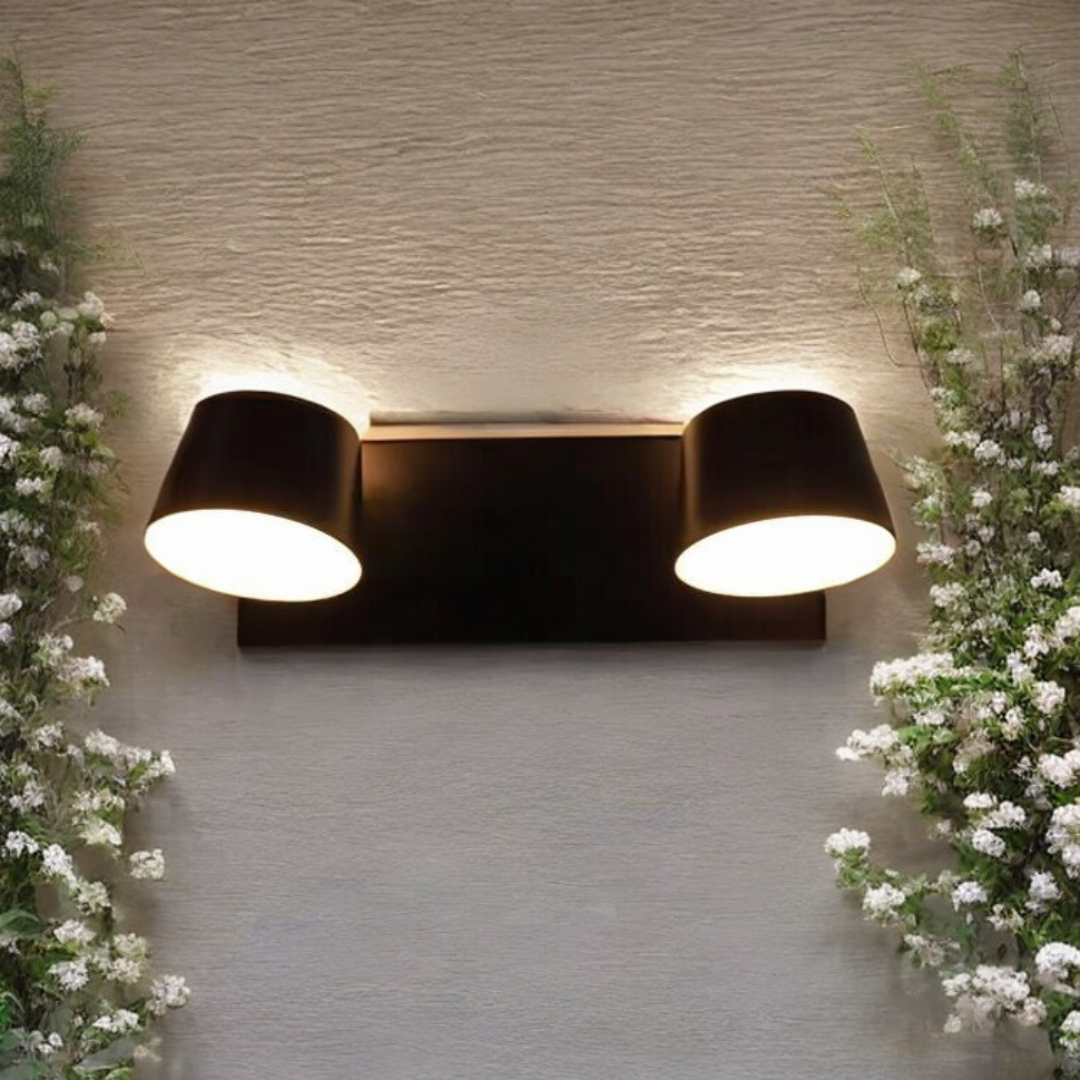 ADJUSTABLE DUAL-HEADED WALL LIGHTS