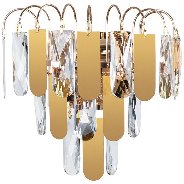 MODERN CRYSTAL STRIPES WALL LIGHT