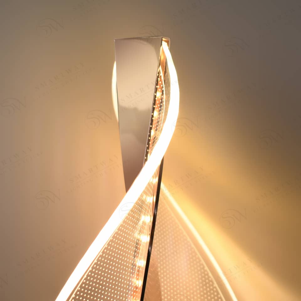 MODERN BEDSIDE CURVED WALL LIGHT