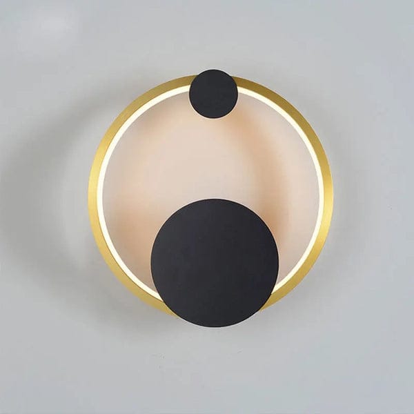 ROUND GOLD WALL FIXTURE