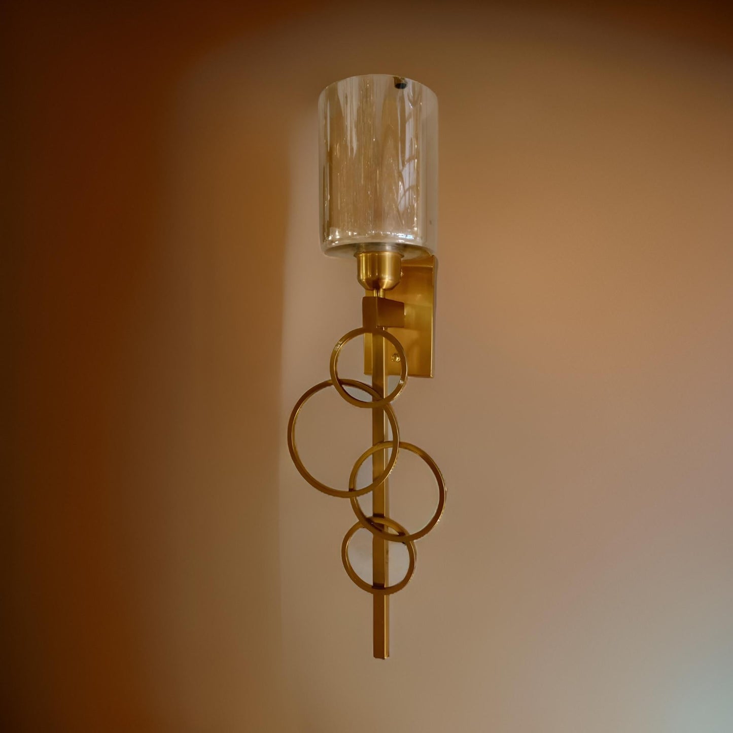 GOLD RING WALL LAMP