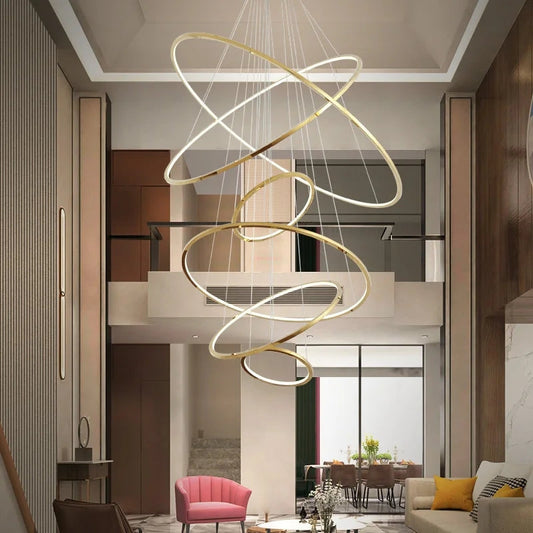 LED GOLD CHANDELIER