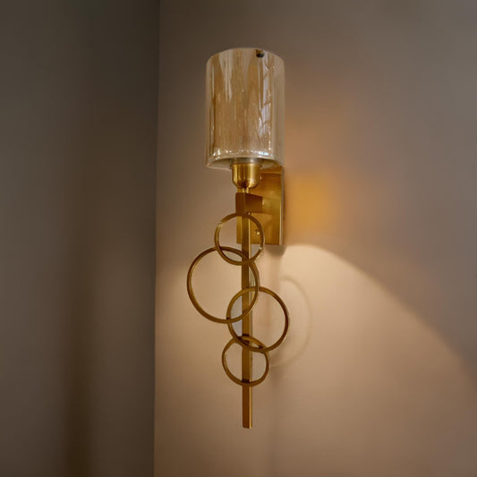 GOLD RING WALL LAMP