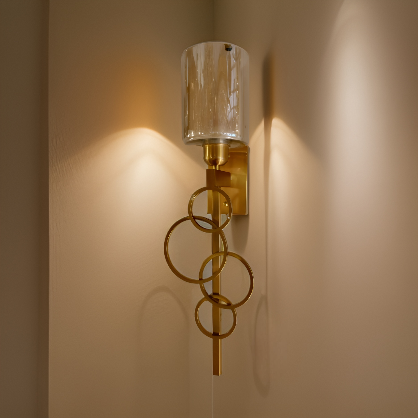 GOLD RING WALL LAMP