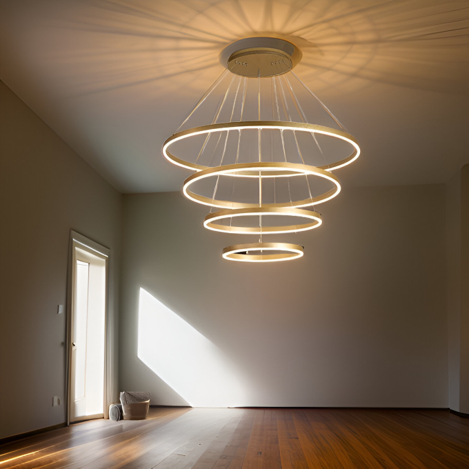 4 RINGS CIRCULAR CHANDELIER