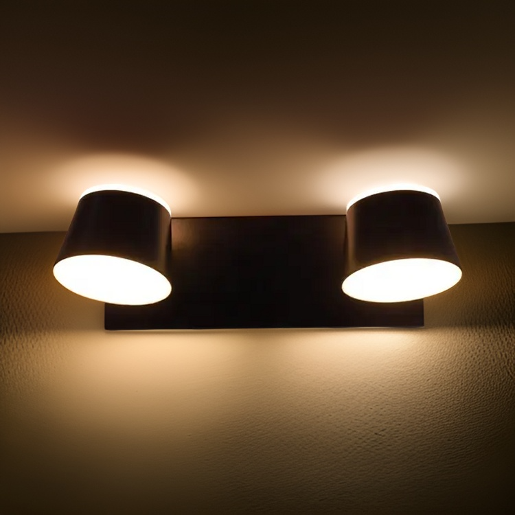 ADJUSTABLE DUAL-HEADED WALL LIGHTS