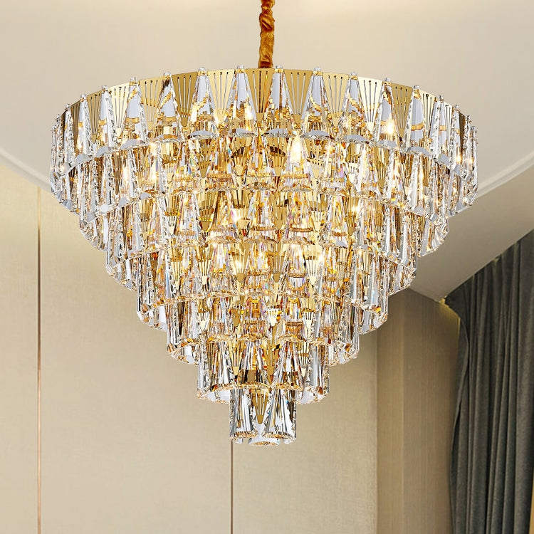 CRYSTAL GOLD CHANDELIER