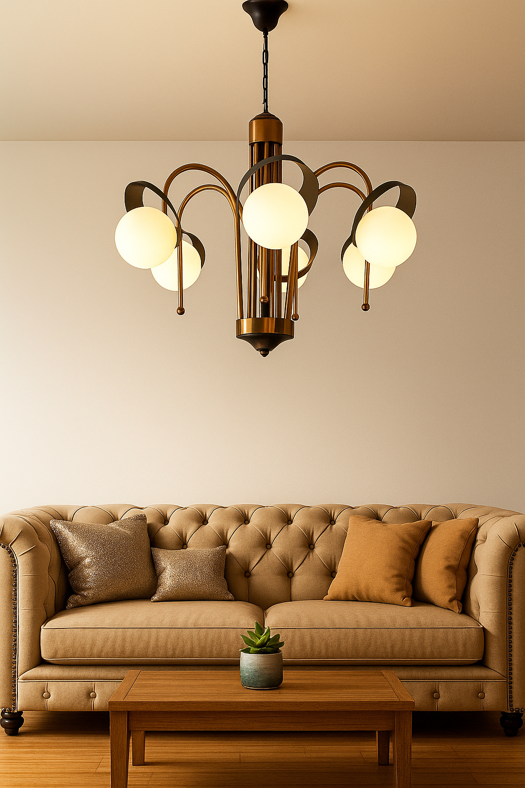 Ball chandelier