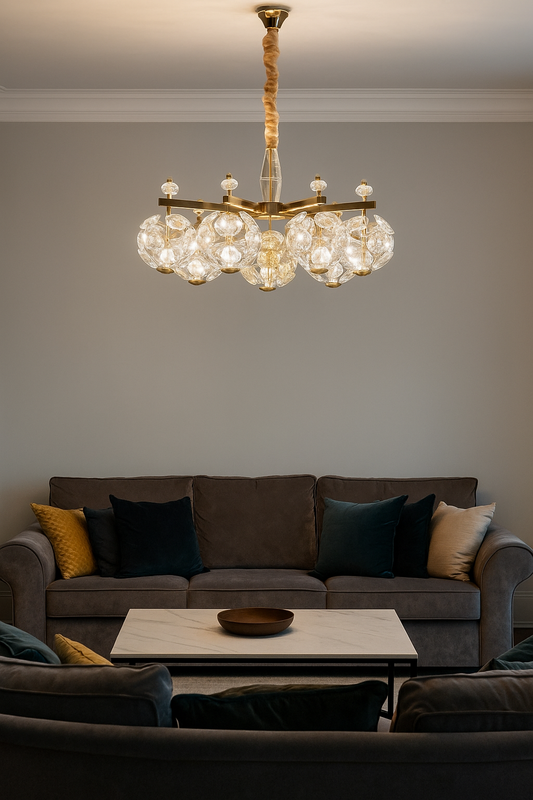 7 ball chandelier