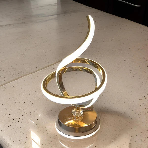 LED spiral table lamp