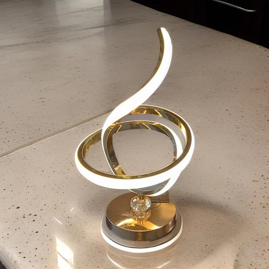 LED spiral table lamp