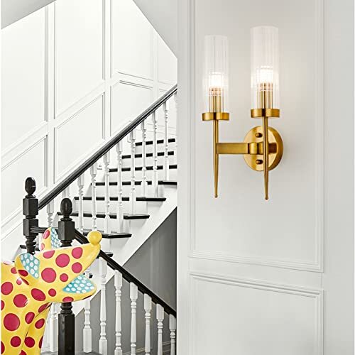 DOUBLE MODERN INDOOR CANDLE WALL SCONE